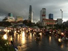 ベトナムの交通渋滞の様子